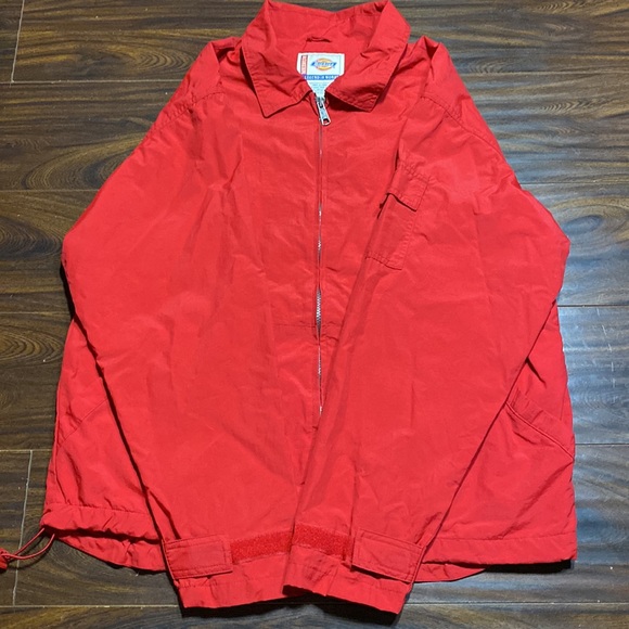 Vintage DICKIES Red Nylon Streetwear Work Jacket - Picture 4 of 15